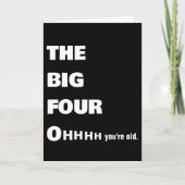 40歳はっきりしたの誕生日ユーモア カード (正面)