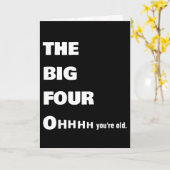 40歳はっきりしたの誕生日ユーモア カード (黄色い花)