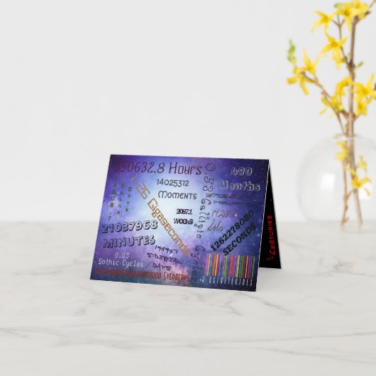 40歳は単なる数の誕生日パーソナライズされた- カード (黄色い花)