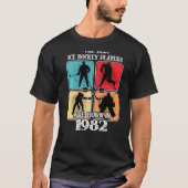 40歳アイスホッケープレーヤー1982 40歳の誕生日V Tシャツ (正面)