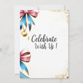 40歳エレガントの誕生日招待状 招待状 (裏面)