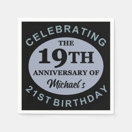 40歳カスタムの誕生日ユーモア スタンダードカクテルナプキン (正面)