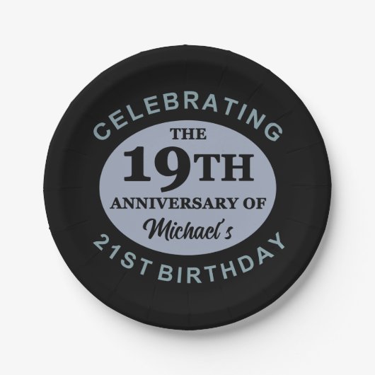 40歳カスタムの誕生日ユーモア ペーパープレート (正面)