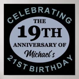 40歳カスタムの誕生日ユーモア ポスター