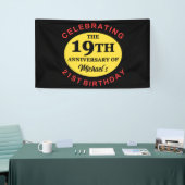 40歳カスタムの誕生日ユーモア 横断幕 (トレードショー)