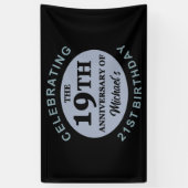 40歳カスタムの誕生日ユーモア 横断幕 (縦)