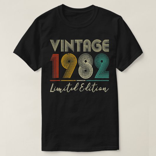 40歳ギフトヴィンテージ1982限定版40t tシャツ (デザイン正面)