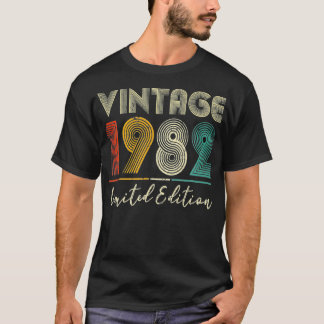 40歳ギフトヴィンテージ1982限定版40t tシャツ