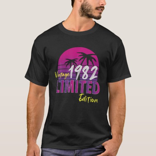40歳ギフトヴィンテージ1982限定版40T Tシャツ (正面)