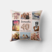 40歳バラ金ゴールド赤面写真集 クッション (裏面)