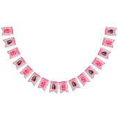 40歳パーソナライズされたの誕生日のバント バンティングフラッグ (全)