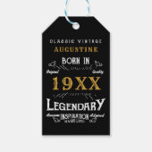 40歳パーソナライズされたの誕生日の広場 ギフトタグ (正面)