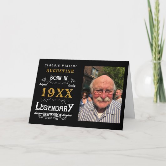 40歳パーソナライズされたの誕生日カード カード (正面)