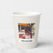 40歳パーソナライズされたの誕生日デコおもしろいーパーティーカップ 紙コップ (裏面)