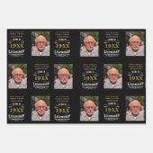 40歳パーソナライズされたの誕生日ラッピング紙シート ラッピングペーパーシート (正面3)