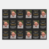 40歳パーソナライズされたの誕生日ラッピング紙シート ラッピングペーパーシート (正面)