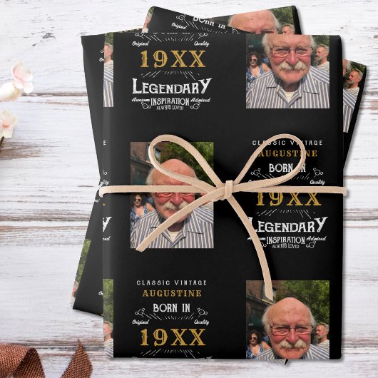 40歳パーソナライズされたの誕生日ラッピング紙シート ラッピングペーパーシート