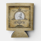 40歳パーソナライズされたの誕生日ヴィンテージ写真テンプレート 缶クーラー (正面)