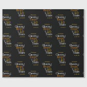 40歳パーソナライズされたの誕生日応援とビール ラッピングペーパー (フラット)