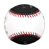 40歳パーソナライズされたの誕生日応援ビアーミニマル 野球ボール (正面)