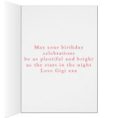 40歳パーソナライズされたの誕生日1981年ピンクのレトロ (内側 (右))