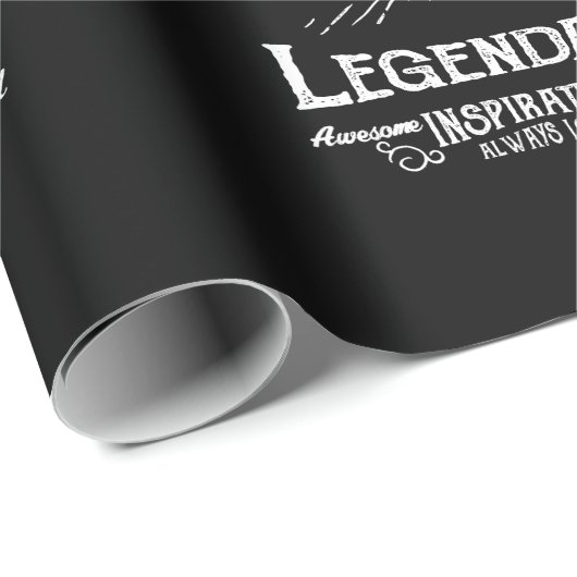 40歳パーソナライズされたの誕生日1983名前を追加する伝説 ラッピングペーパー (ロールコーナー)