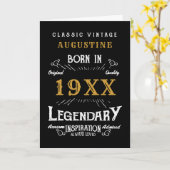 40歳パーソナライズされたの誕生日 カード (黄色い花)