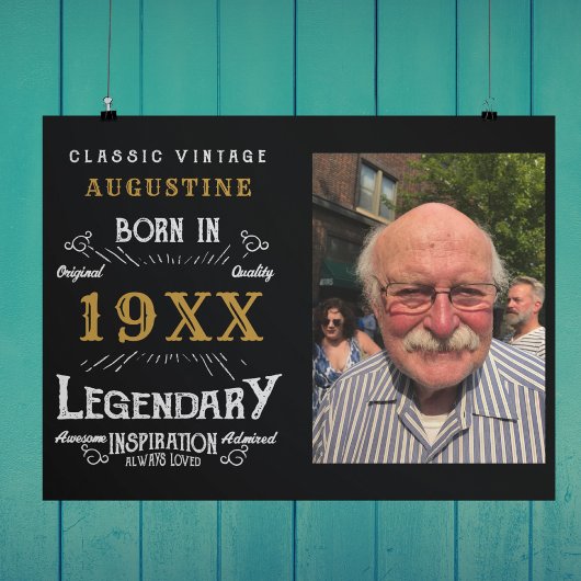 40歳パーソナライズされたの誕生日 ポスター