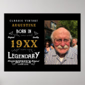 40歳パーソナライズされたの誕生日 ポスター (正面)