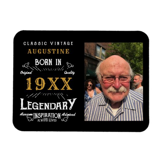 40歳パーソナライズされたの誕生日 マグネット (横)