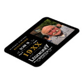 40歳パーソナライズされたの誕生日 マグネット (左側)