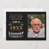 40歳パーソナライズされたの誕生日 招待状 (正面)