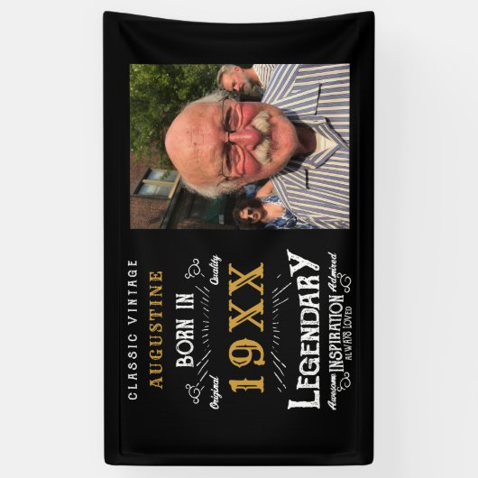 40歳パーソナライズされたの誕生日 横断幕 (縦)