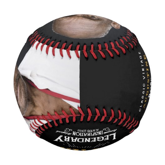 40歳パーソナライズされたの誕生日 野球ボール (裏面)