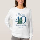 40歳パーソナライズされたクラス40歳の誕生日 Tシャツ (正面)