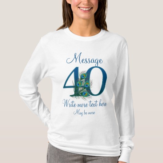40歳パーソナライズされたクラス40歳の誕生日 Tシャツ (正面)
