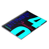 40歳パーソナライズされた誕生日ゲポップ・アートのストブック ノートブック (左側)