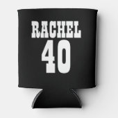 40歳パーソナライズされた誕生日白黒クーラーボックス 缶クーラー (正面)