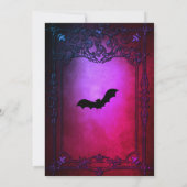 40歳パーティーゴシック赤招待状 招待状 (裏面)