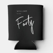 40歳パーティーメンズクラシックブラック 缶クーラー (裏面)