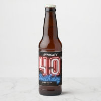 40歳パーティー80年代レトロネオンサインカスタム