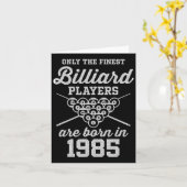 40歳プールプレーヤー40th誕生日ビリヤード カード (黄色い花)