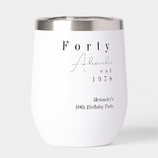 40歳ミニマルの誕生日パーティーのお願い (背面)