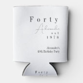 40歳ミニマルの誕生日パーティーのお願い 缶クーラー (正面)