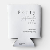 40歳ミニマルの誕生日パーティーのお願い 缶クーラー (裏面)