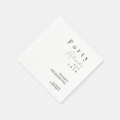 40歳ミニマルの誕生日パーティー スタンダードカクテルナプキン (角)