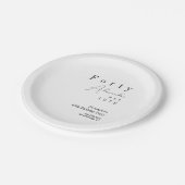 40歳ミニマルの誕生日パーティー ペーパープレート (アングル)