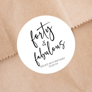 40歳ミニマルの誕生日パーティー ラウンドシール