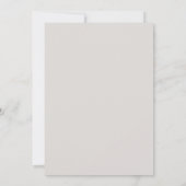 40歳モダンの誕生日シンプルのスタイリッシュスクリプエレガントト 招待状 (裏面)