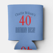 40歳モダンの誕生日バッシュ!パーティークーラーボックス 缶クーラー (裏面)